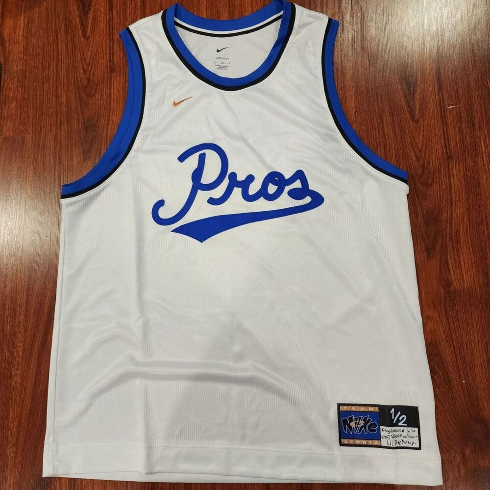 Nike Dri-Fit Lil Penny Basketball Jersey White Mens Large NWT DA5991-100